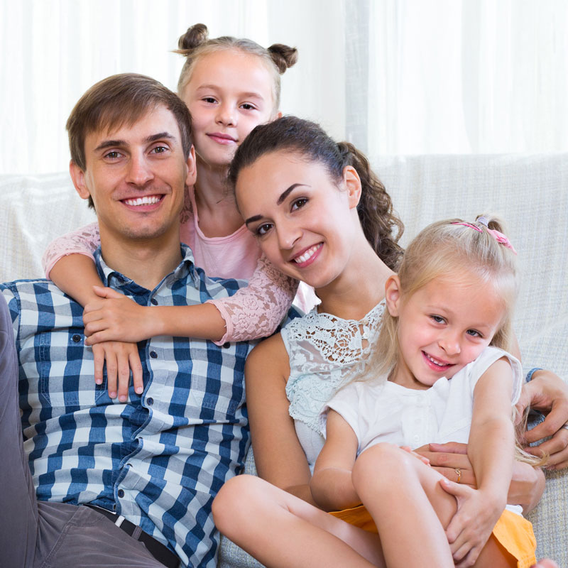 portrait-of-family-at-home