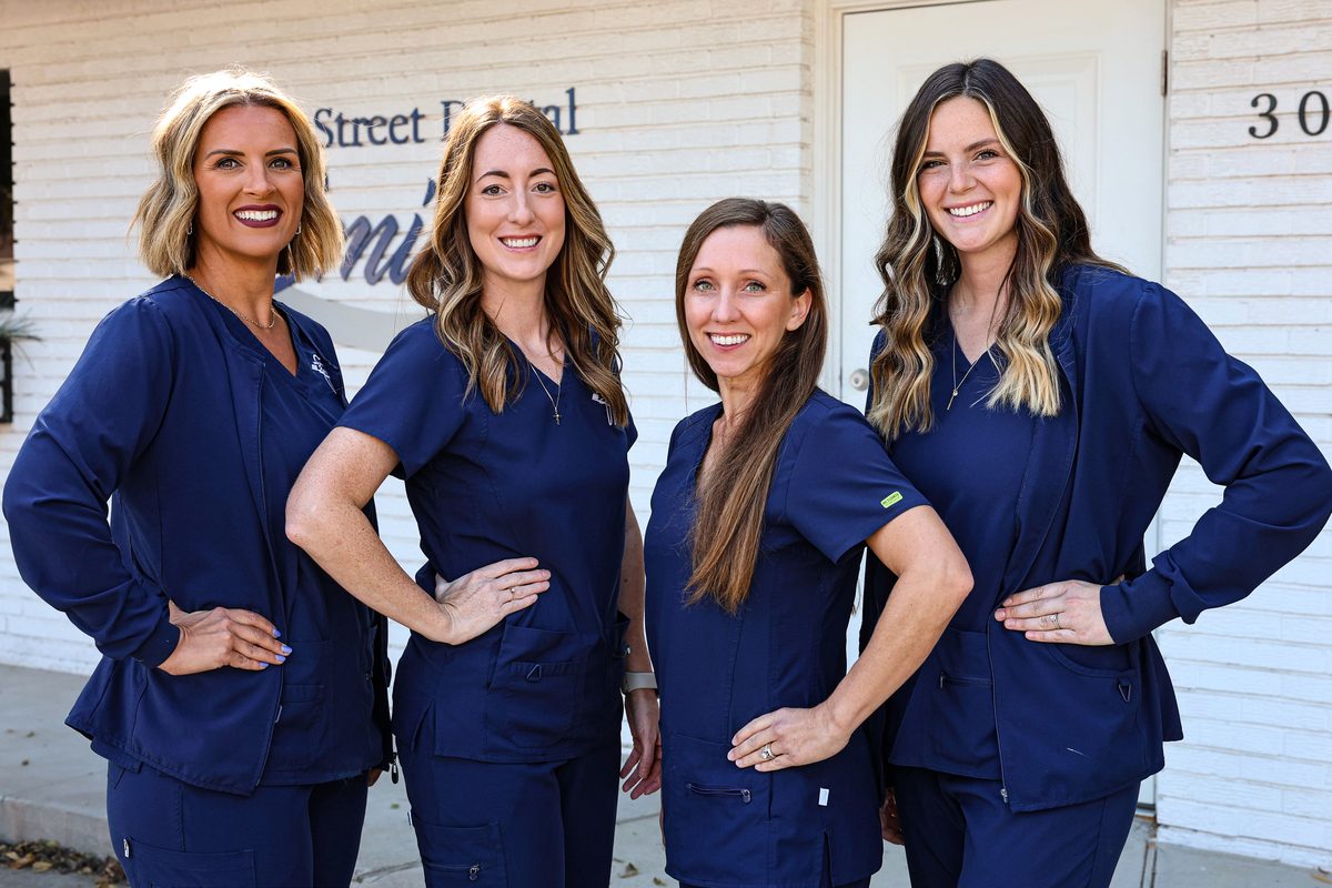 The Main Street Dental Smiles team outside the Whitesboro office